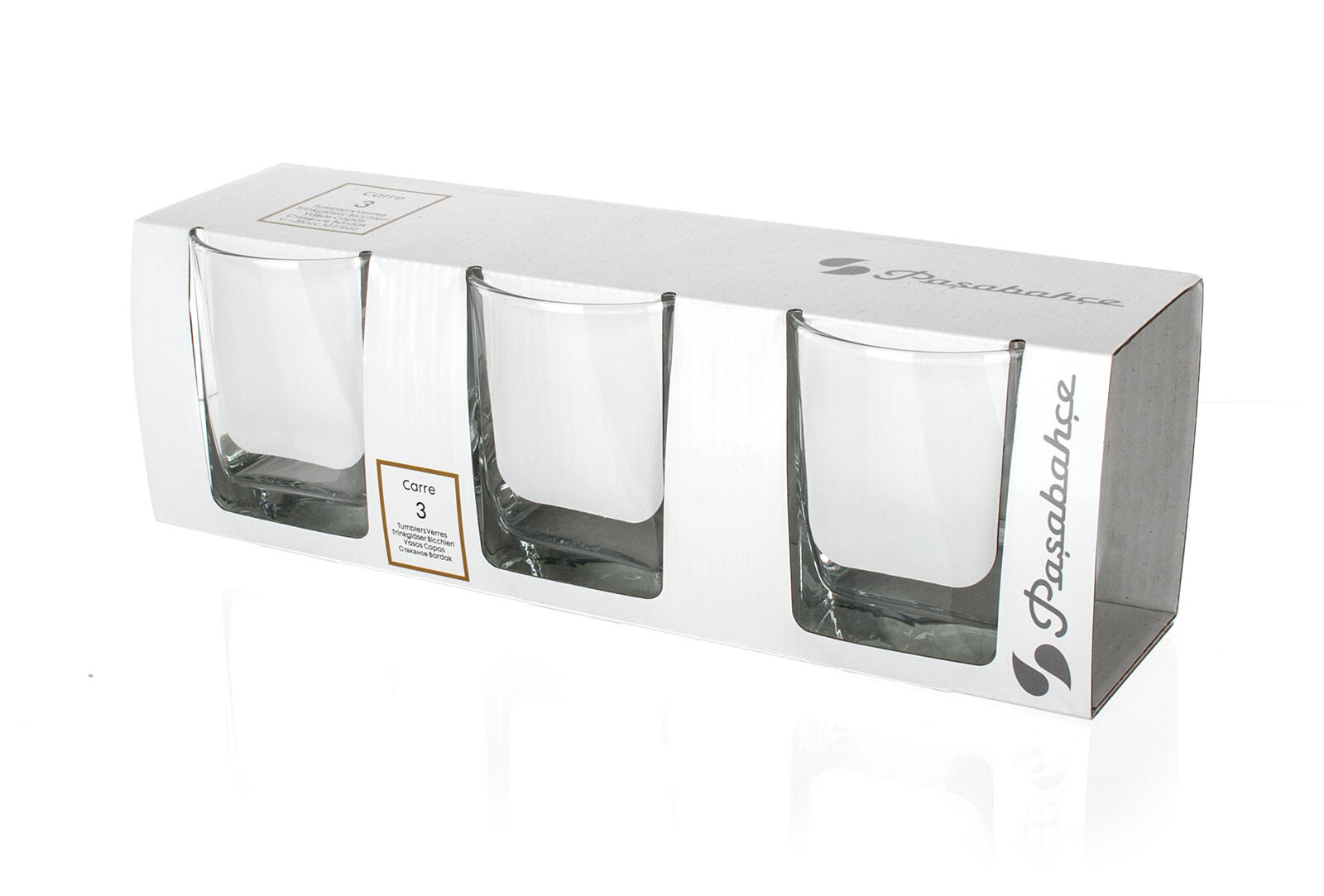 sklenice 310ml CARRE (3ks)
