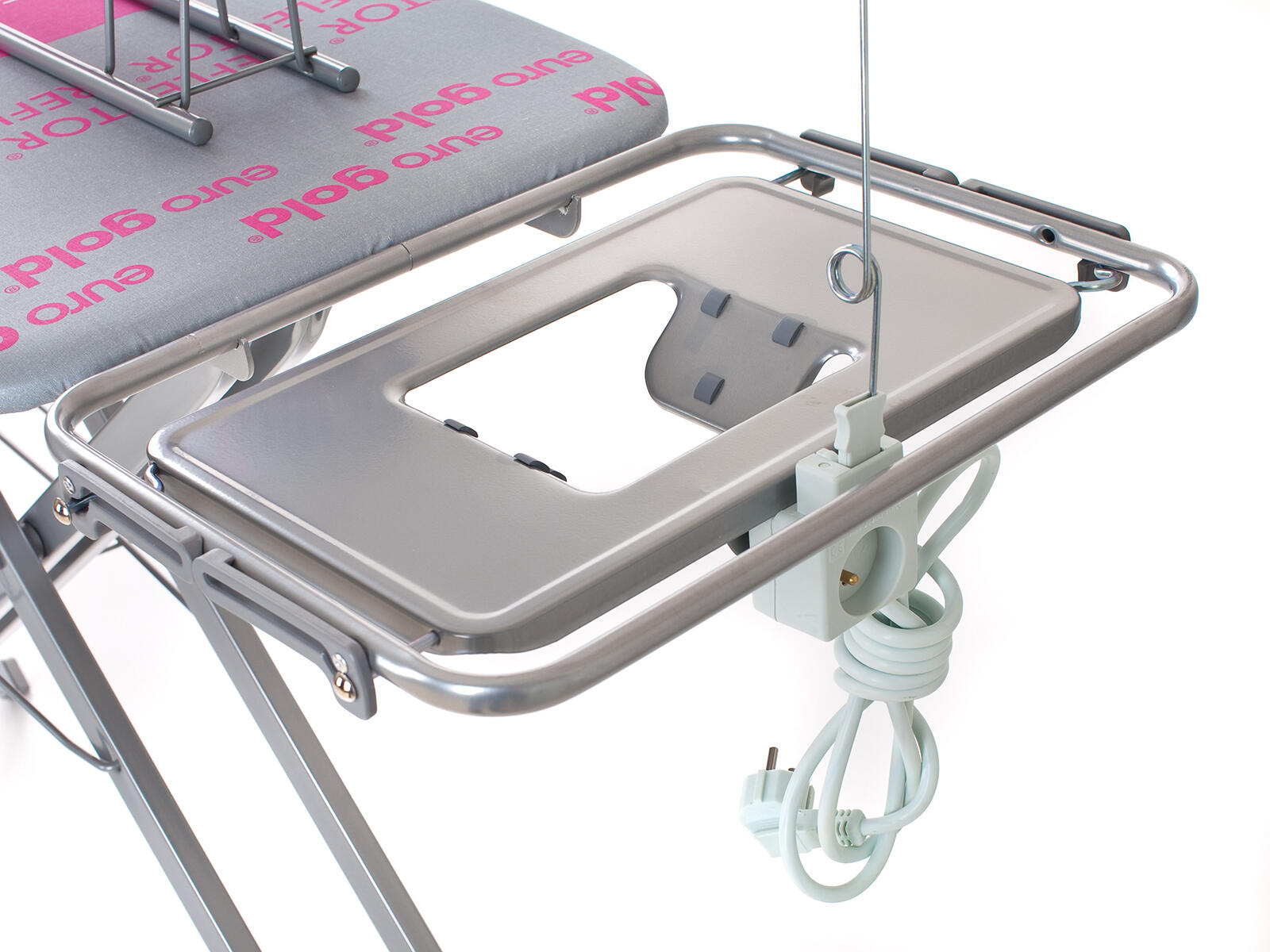 prkno žehlicí PROFESSIONAL 130x48cm BA/kov, se zásuvkou, rukávník