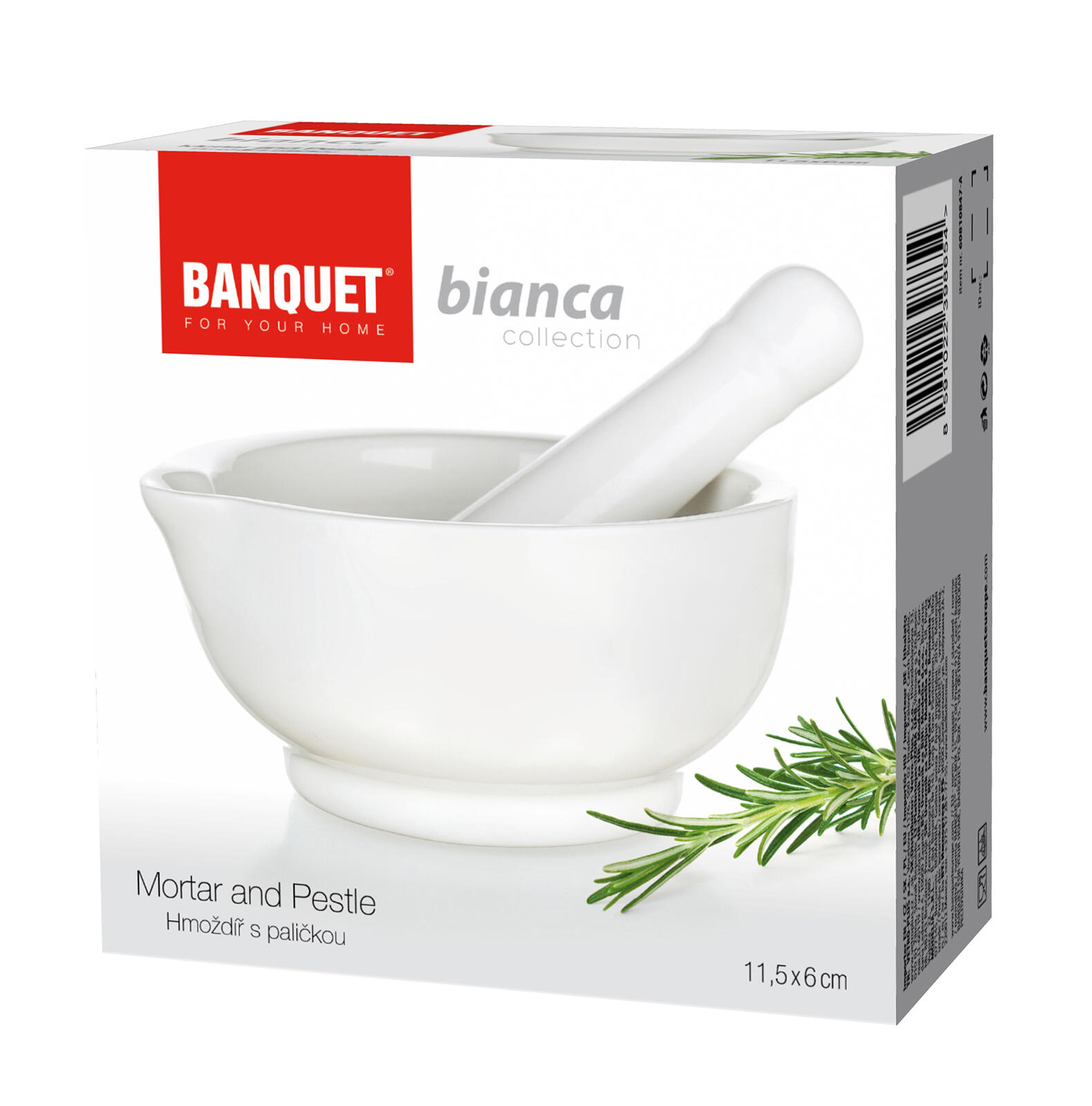 hmoždíř 11,5cm porcelánový BÍ 0.6 Kg MTA MAXMIX Sklad14 268551