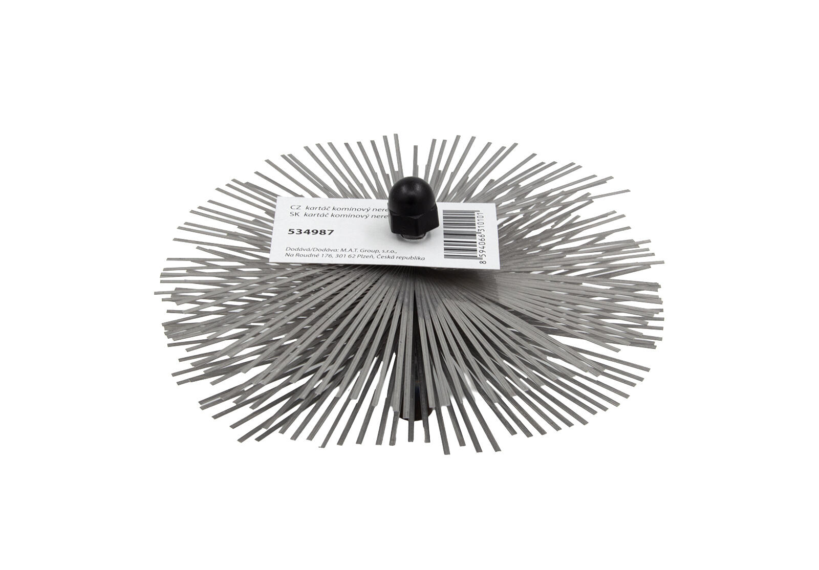kartáč komínový nerez 180mm 0.19 Kg MTA MAXMIX Sklad14 534987 8595147114762