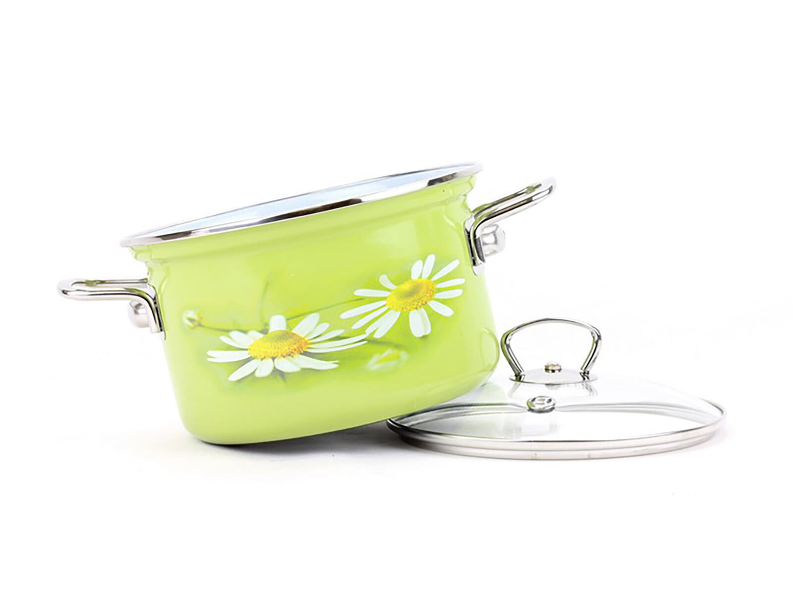 hrnec BELIS DAISY 20cm 3,6l se skleněnou poklicí