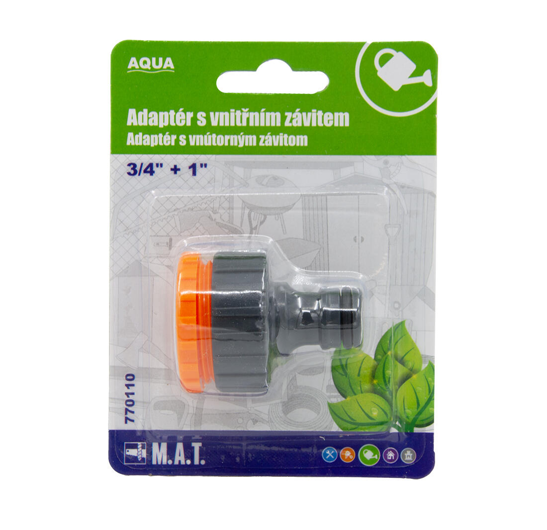 adaptér s vnitřním závitem 3/4" + 1"  AQUA 0.03 Kg MTA MAXMIX Sklad14 770110