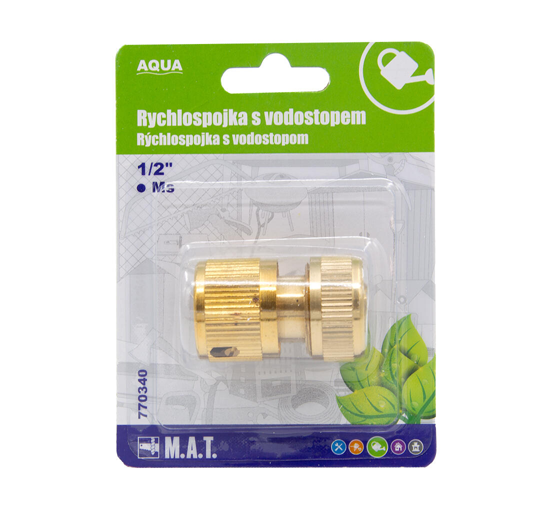 rychlospojka 1/2" s vodostopem Ms  AQUA 0.12 Kg MTA MAXMIX Sklad14 770340 8590419770486