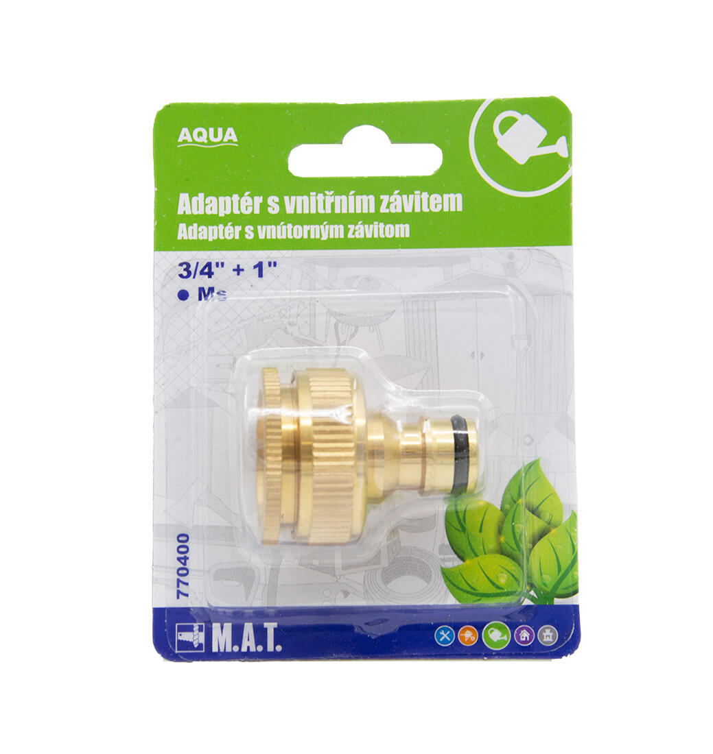 adaptér s vnitřním závitem 3/4" + 1" Ms  AQUA 0.09 Kg MTA MAXMIX Sklad14 770400