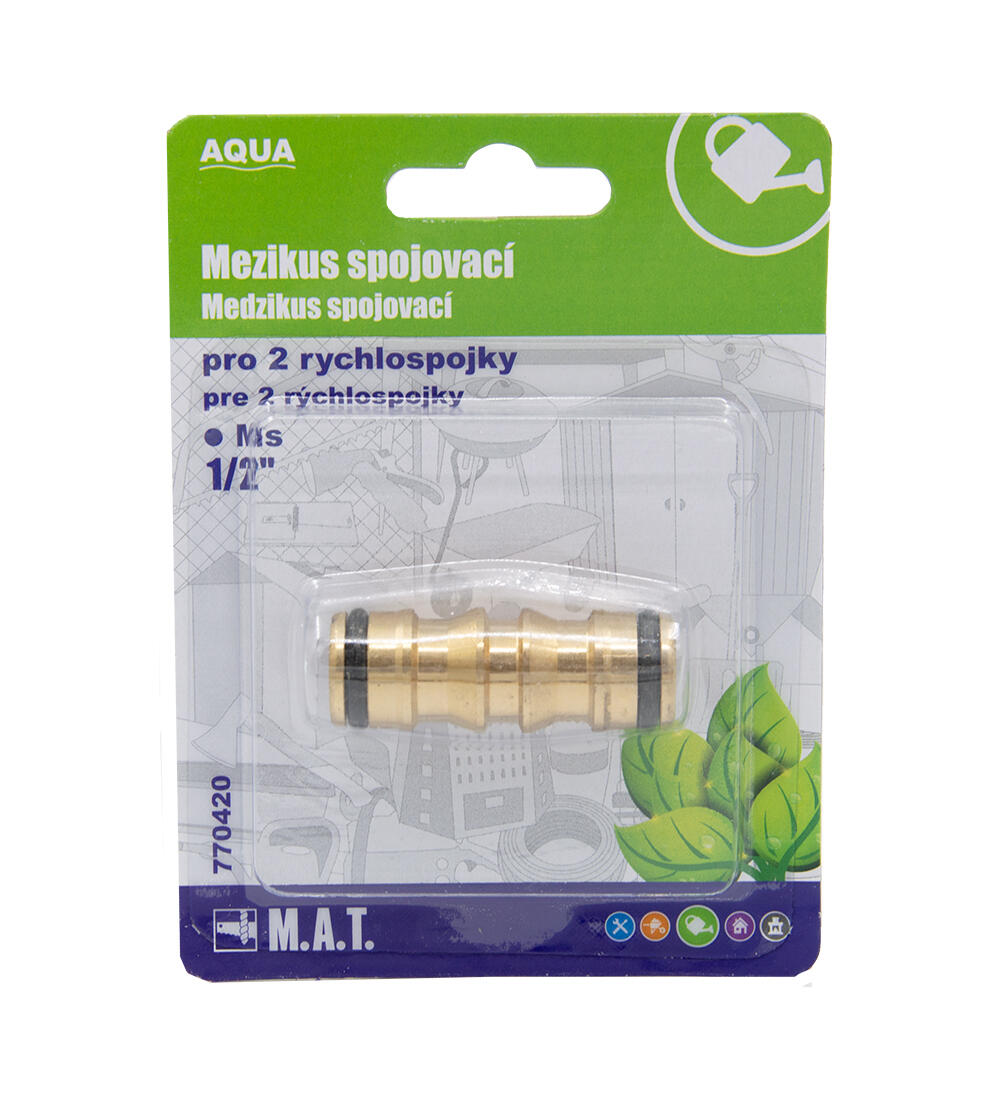 mezikus spojovací pro 2 rychlospojky 1/2" Ms  AQUA 0.05 Kg MTA MAXMIX Sklad14 770420 8590419770585