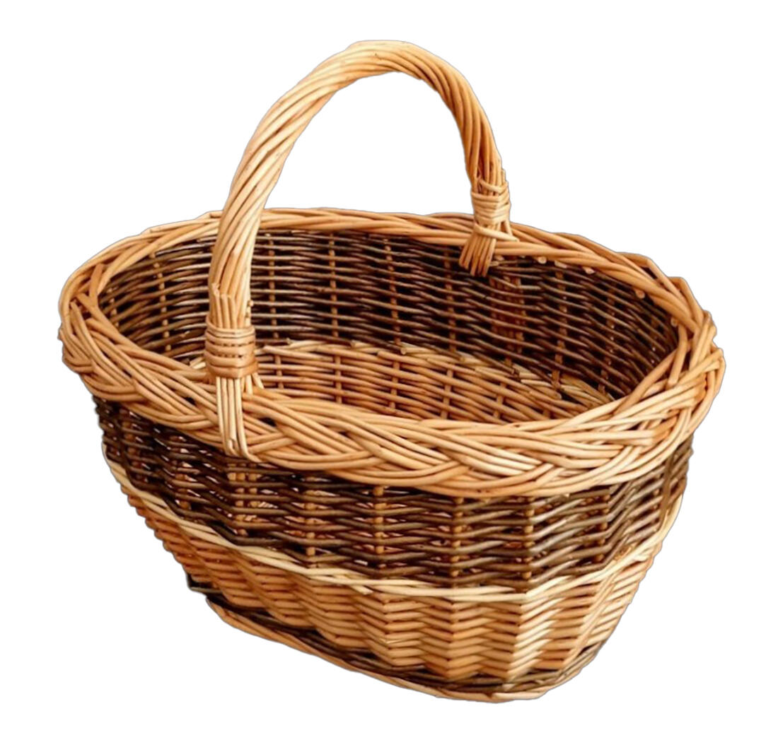 košík na houby oválný 38x30x36cm lakovaný 0.6Kg MAT MAXMIX Sklad14 331024