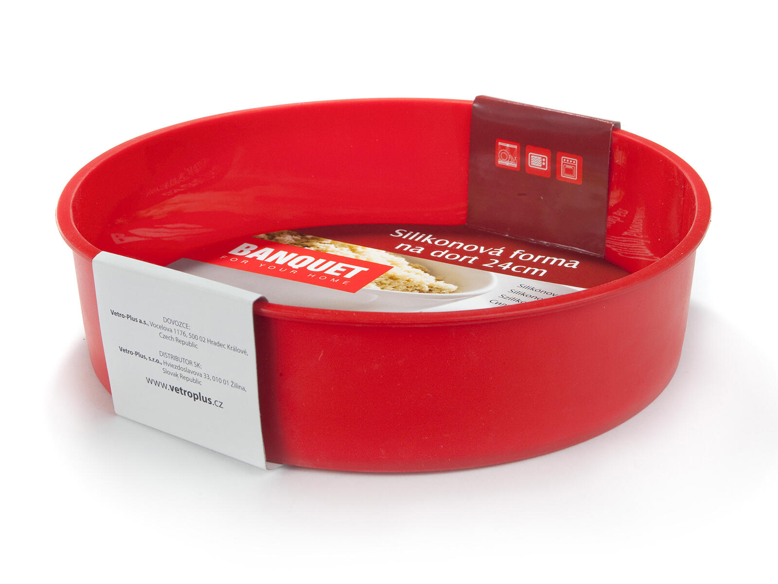 forma na dort 24cm silikon ČRV CULINARIA