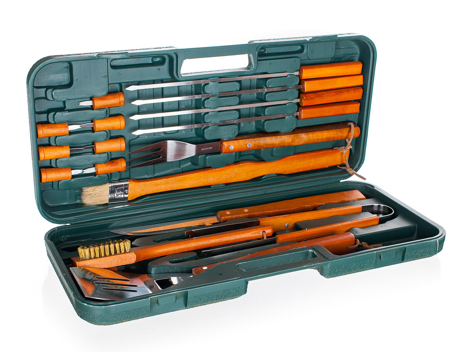 nářadí grilovací nerez, dřev.ruk., sada 18díl., kufr PH 2.8 Kg MTA MAXMIX Sklad14 552770