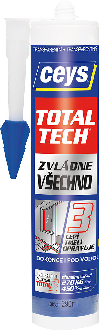 lepidlo univerzální a tmel 290ml TOTAL TECH TRA CEYS 0.04 Kg MTA MAXMIX Sklad14 505416