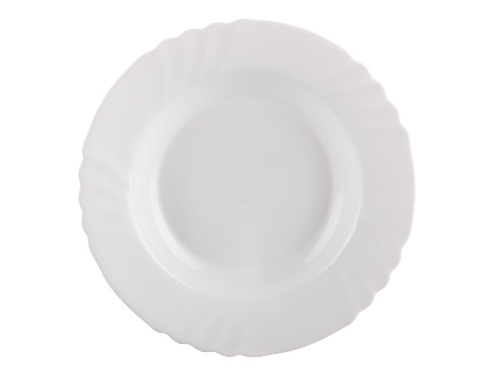 talíř hluboký skleněný EBRO 23,5cm BÍ 0.37 Kg MTA MAXMIX Sklad14 211472