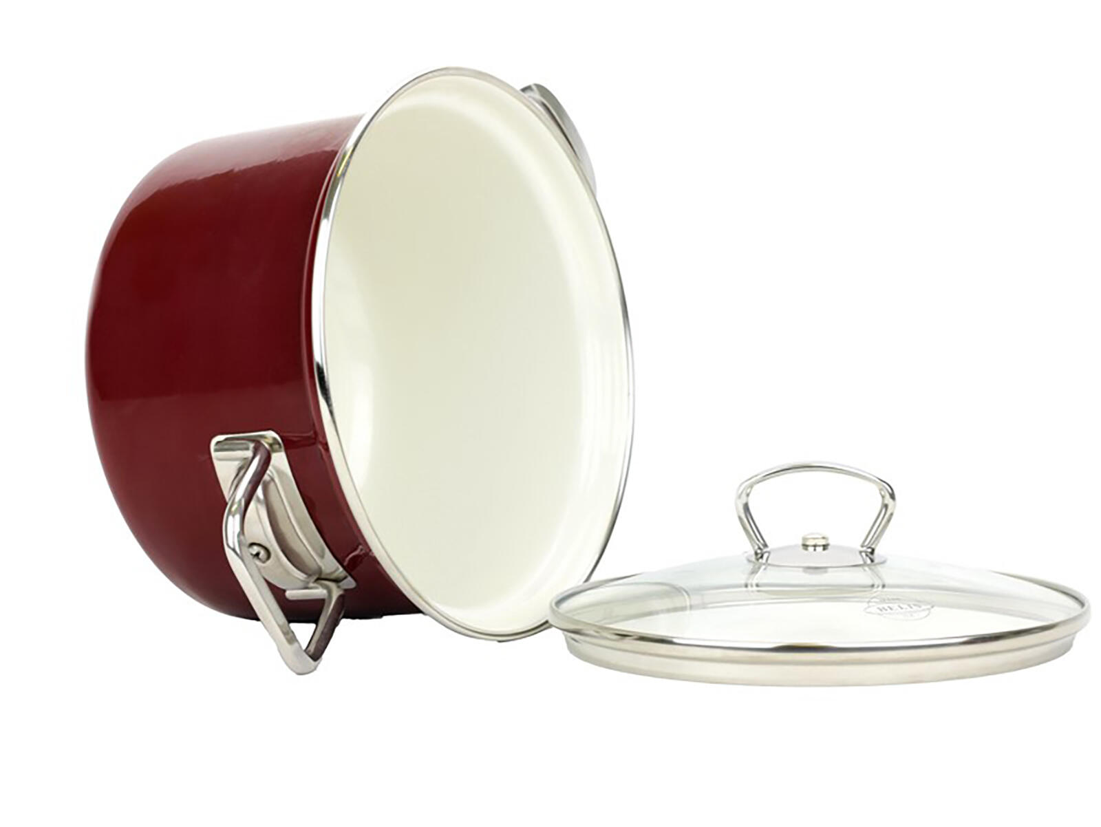 hrnec BELIS ECO-CERAMIC 16cm 2,1l se skleněnou poklicí