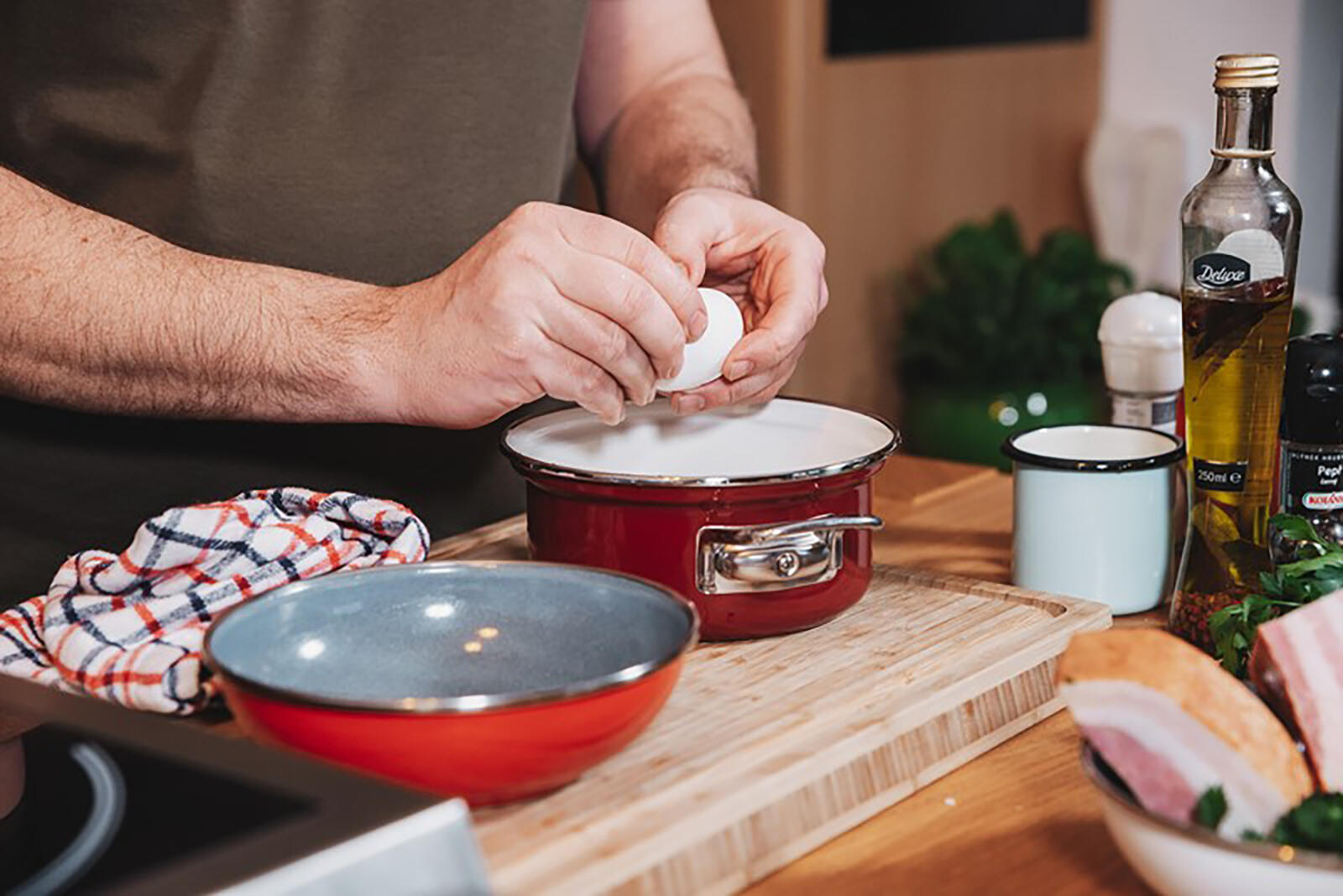 hrnec BELIS ECO-CERAMIC 18cm 2,8l se skleněnou poklicí 1.4 Kg MTA MAXMIX Sklad14 203816