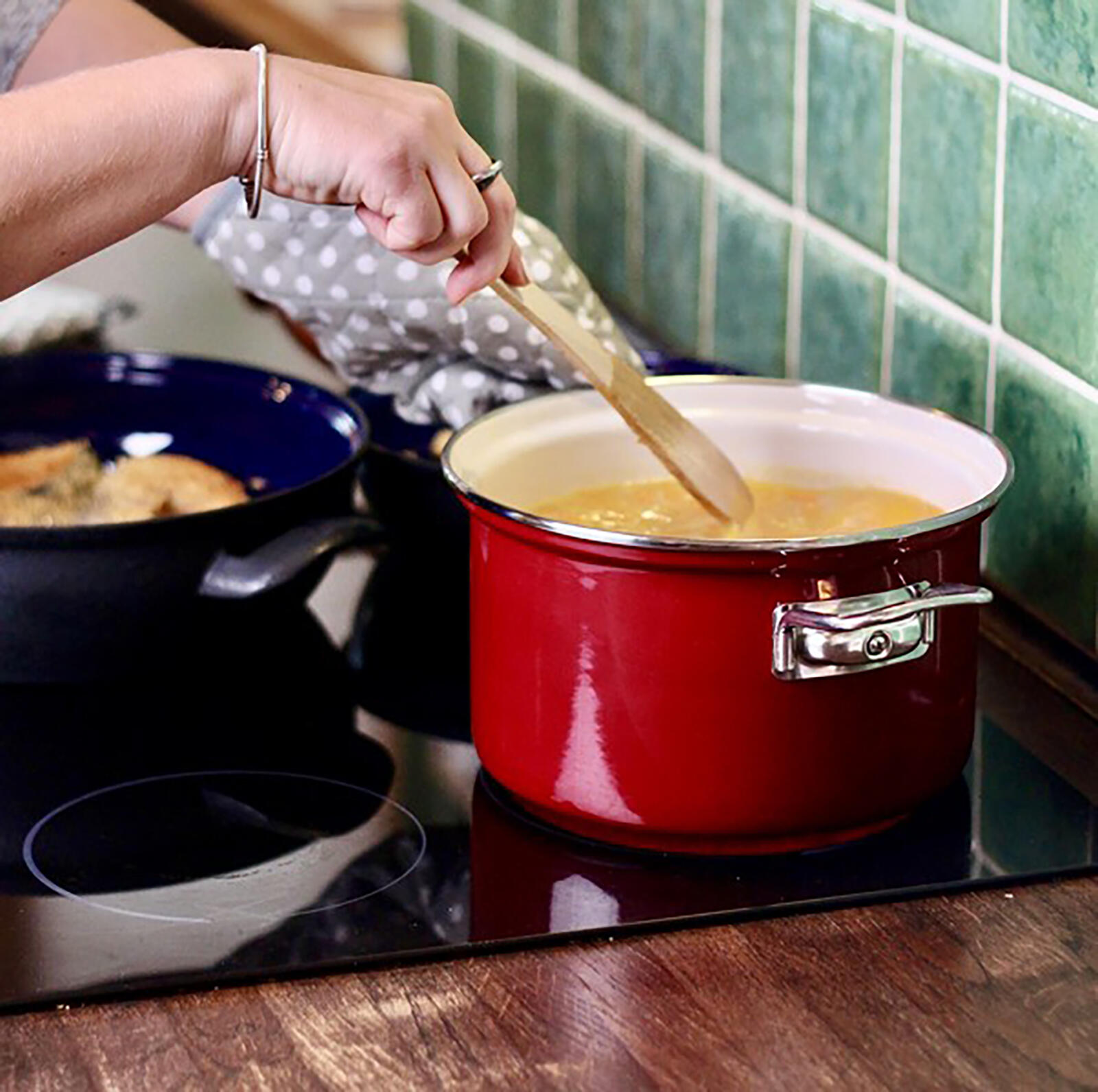 hrnec BELIS ECO-CERAMIC 18cm 2,8l se skleněnou poklicí 1.4 Kg MTA MAXMIX Sklad14 203816