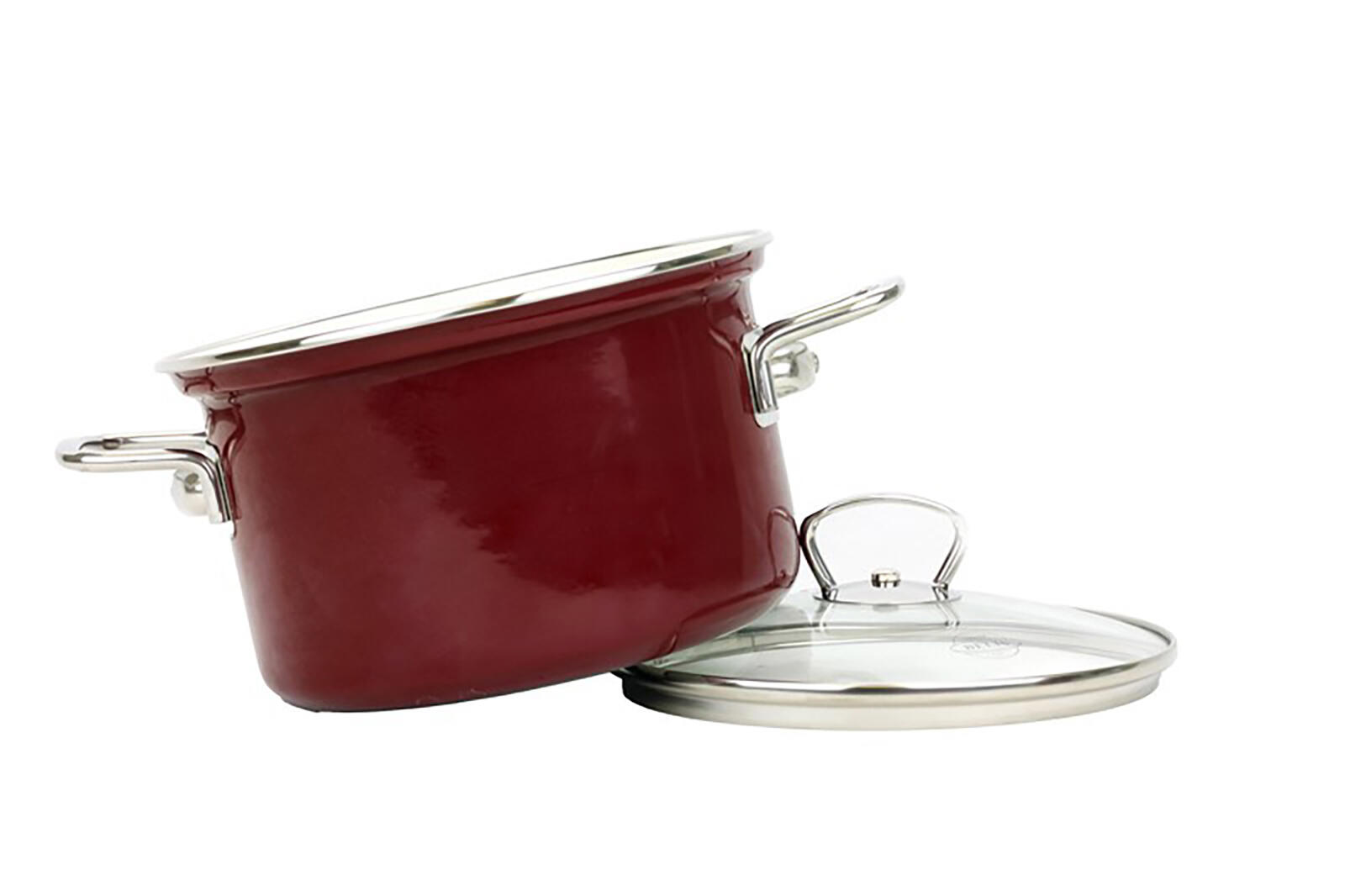 hrnec BELIS ECO-CERAMIC 20cm 3,6l se skleněnou poklicí