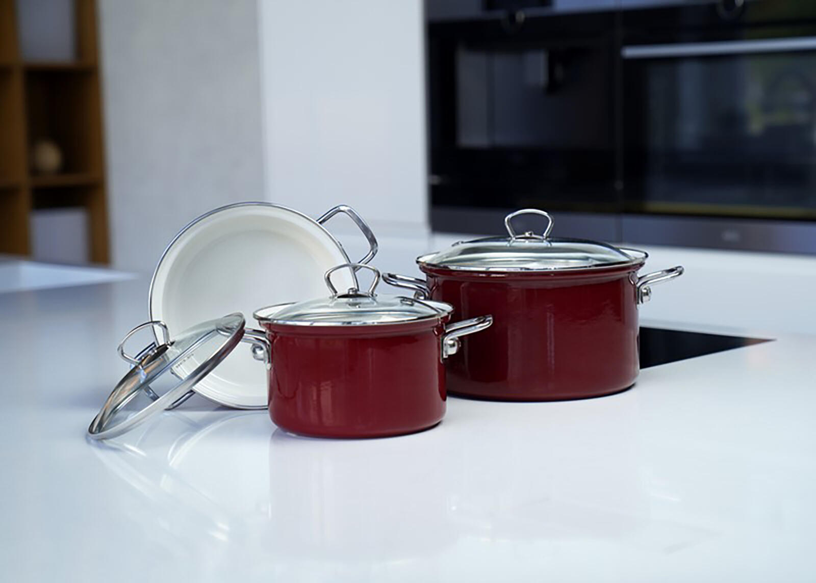 hrnec BELIS ECO-CERAMIC 24cm 6,1l se skleněnou poklicí 2.5 Kg MTA MAXMIX Sklad14 203820