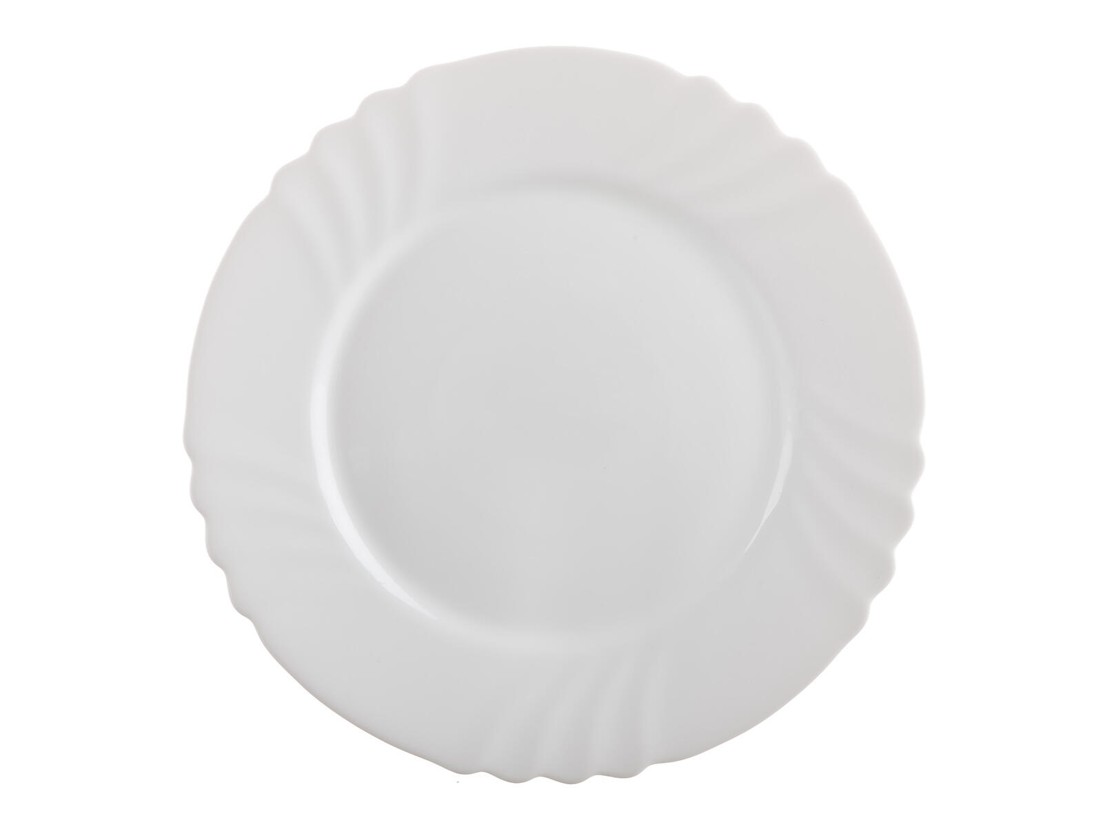 talíř mělký skleněný EBRO 25,5cm BÍ 0.4 Kg MTA MAXMIX Sklad14 211473