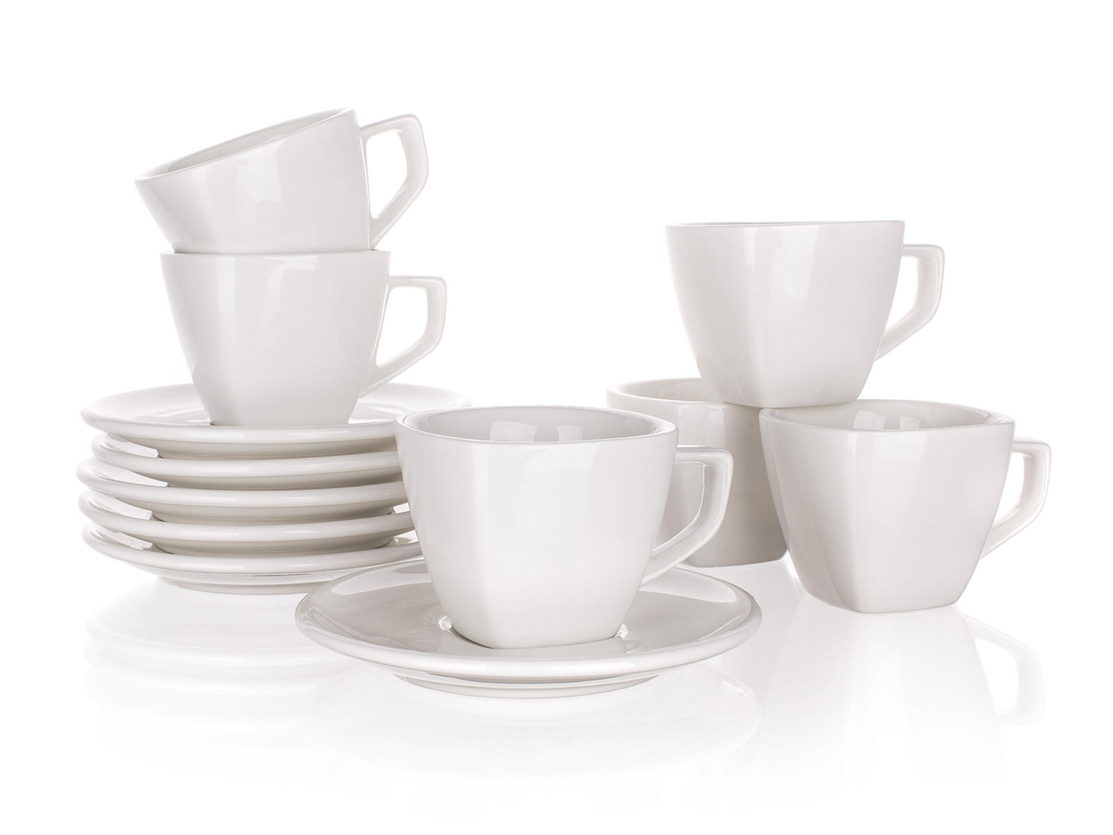 šálek + podšálek 250ml square ALBA BÍ porcelánový 0.62 Kg MTA MAXMIX Sklad14 268974