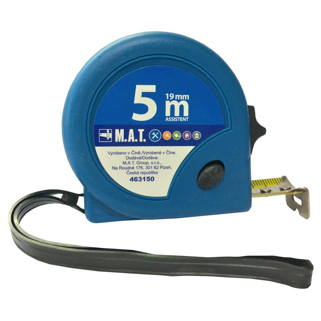 metr stáčecí  5.0m/19mm ASSISTENT 0.19Kg MAT MAXMIX Sklad14 463150