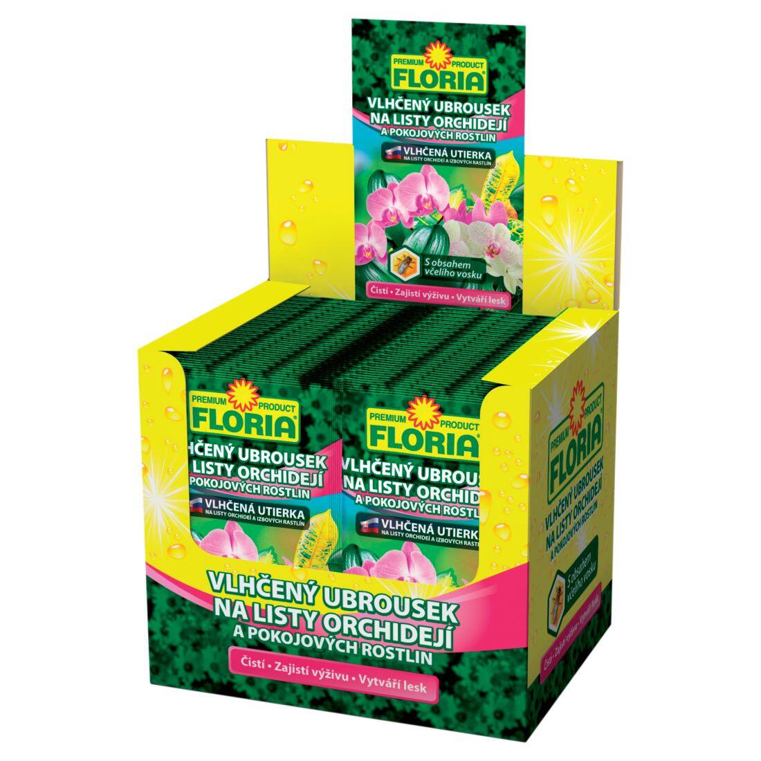 ubrousek vlhčený na listy orchidejí+pok.rostlin 6g FLORIA 0.01 Kg MTA MAXMIX Sklad14 912272