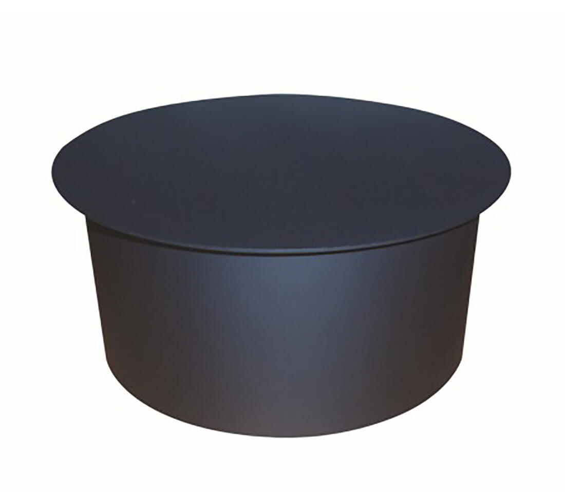 víčko kouřové 130mm t.1,5mm ČER 0.65Kg MAT MAXMIX Sklad14 654285
