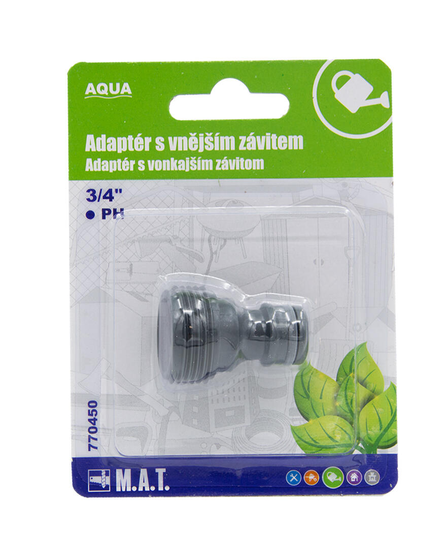 adaptér s vnějším závitem 3/4"  AQUA 0.01 Kg MTA MAXMIX Sklad14 770450