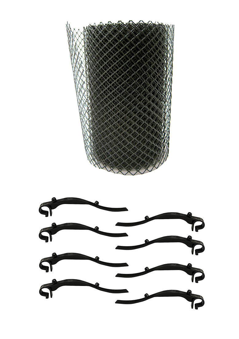 síť ochranná do okapu 16cmx6m PE + 8ks háčků 0.4 Kg MTA MAXMIX Sklad14 791627