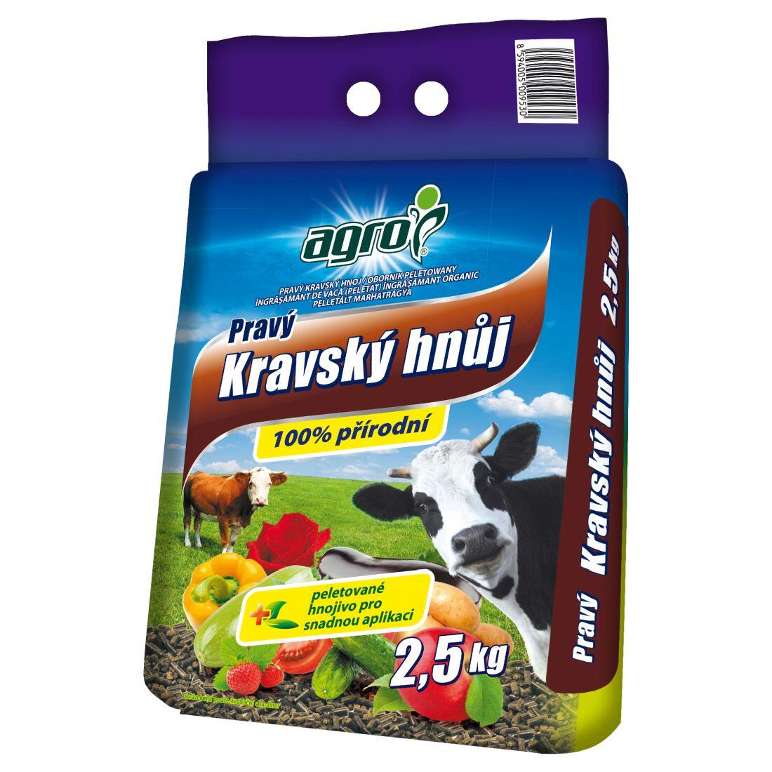 hnůj pravý kravský 2,5kg AGRO 2.58 Kg MTA MAXMIX Sklad14 912349