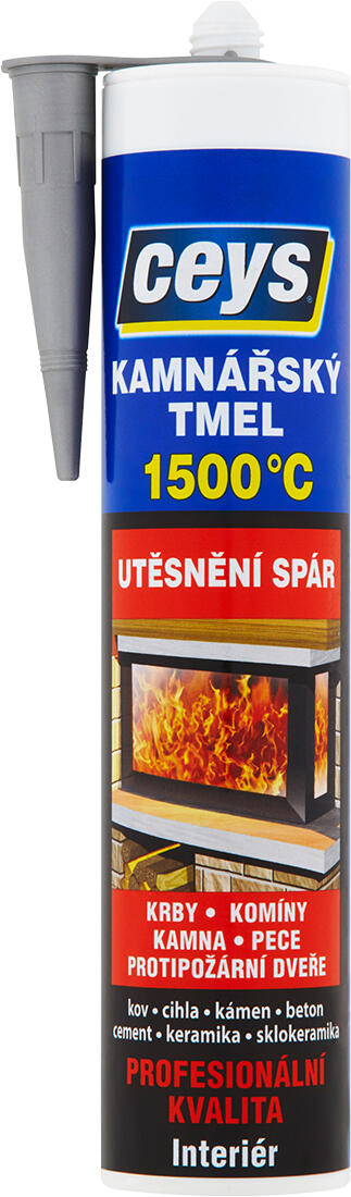 tmel kamnářský 310ml ČER (+1500°C) CEYS 0.55 Kg MTA MAXMIX Sklad14 505755