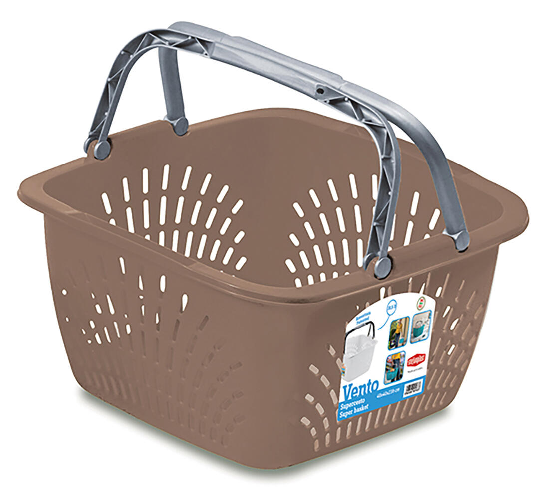 košík VENTO 2 držadla 40x40x23cm PH mix barev, nosnost 15kg 0.71 Kg MTA MAXMIX Sklad14 249011