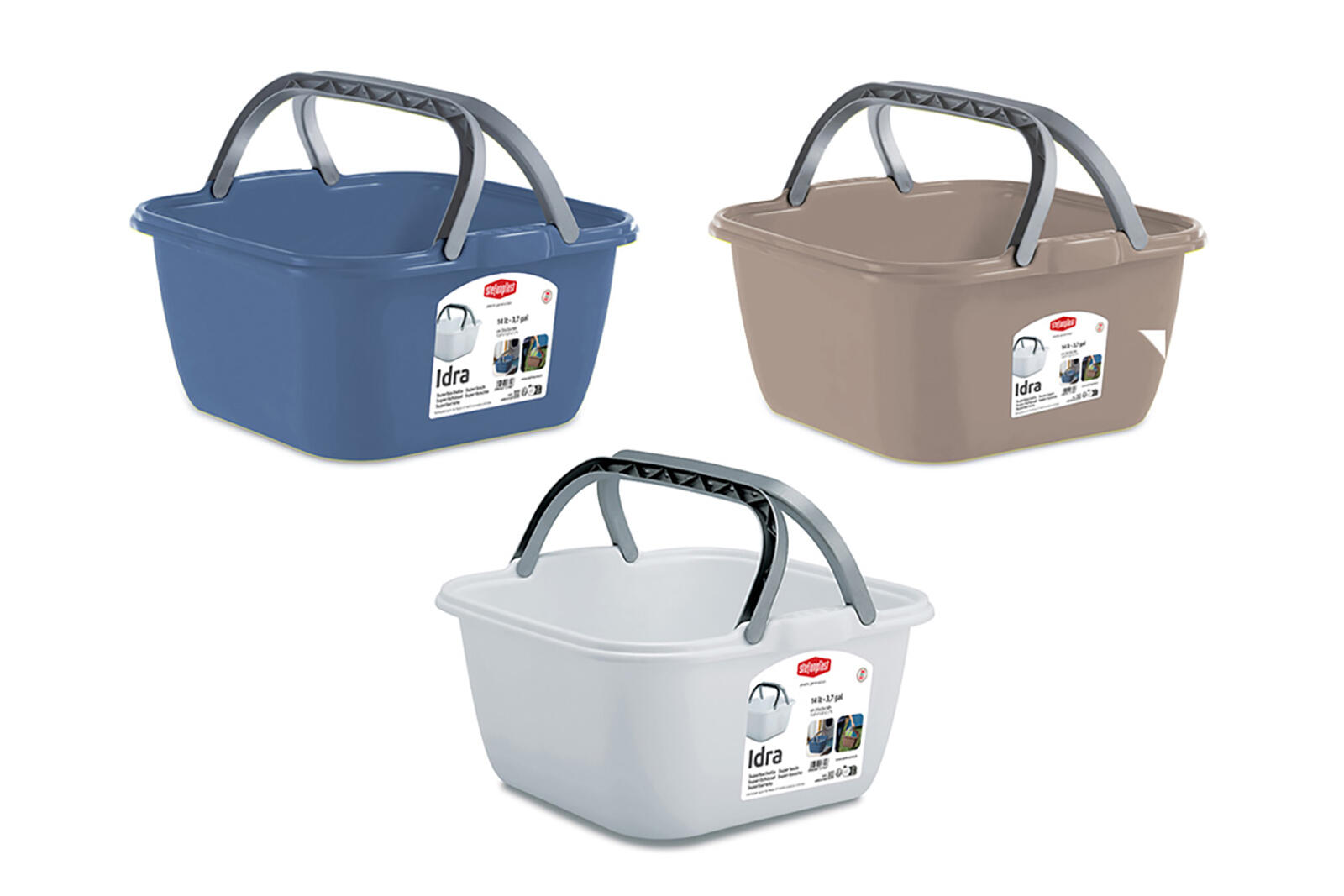 dřez čtverec IDRA 35cm (13l) s uchy PH mix barev 0.41 Kg MTA MAXMIX Sklad14 249031