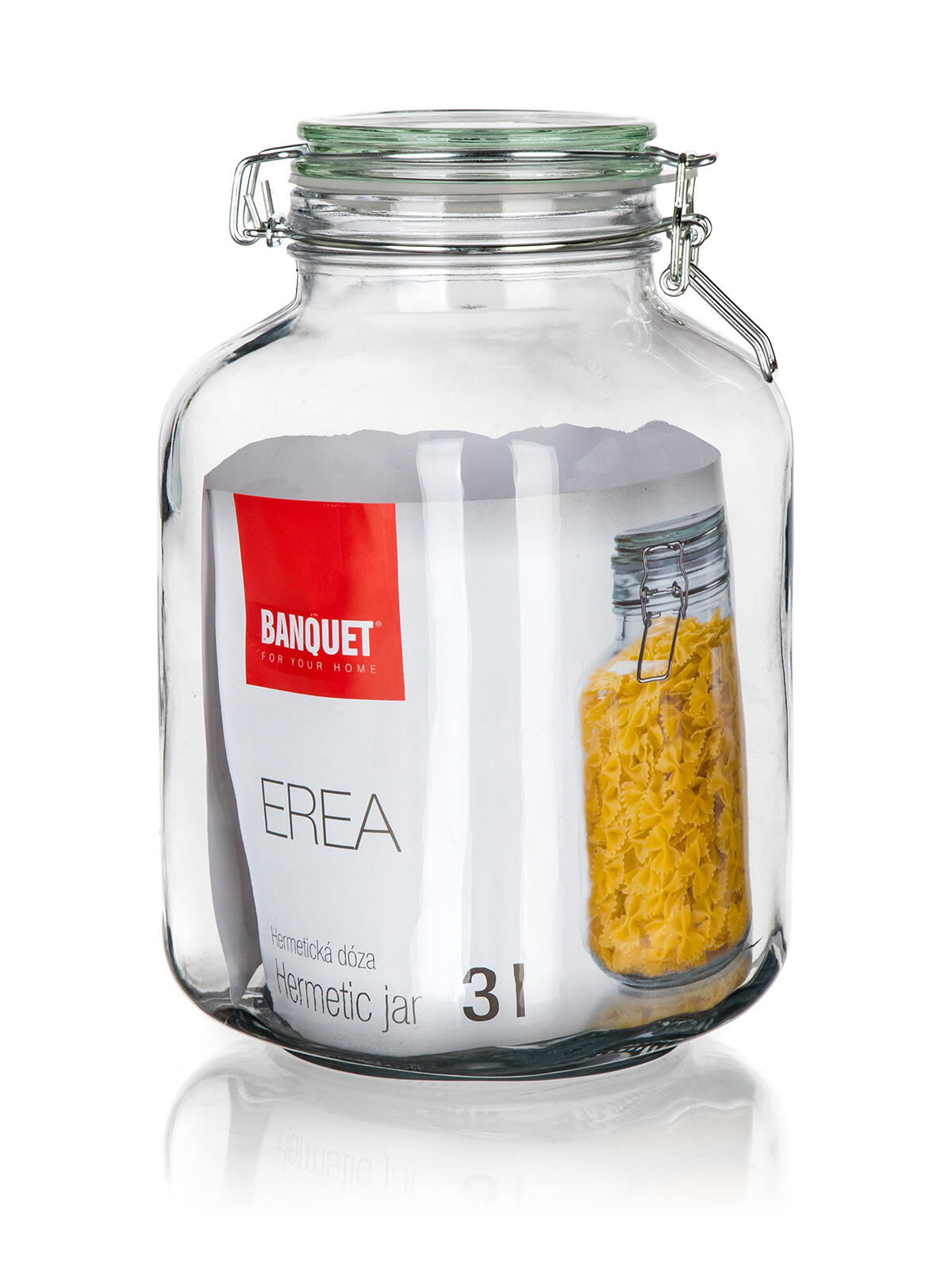 dóza hermetická hranatá 3000ml skl. s patent.uzávěrem EREA 1.2 Kg MTA MAXMIX Sklad14 267998 8591022602928