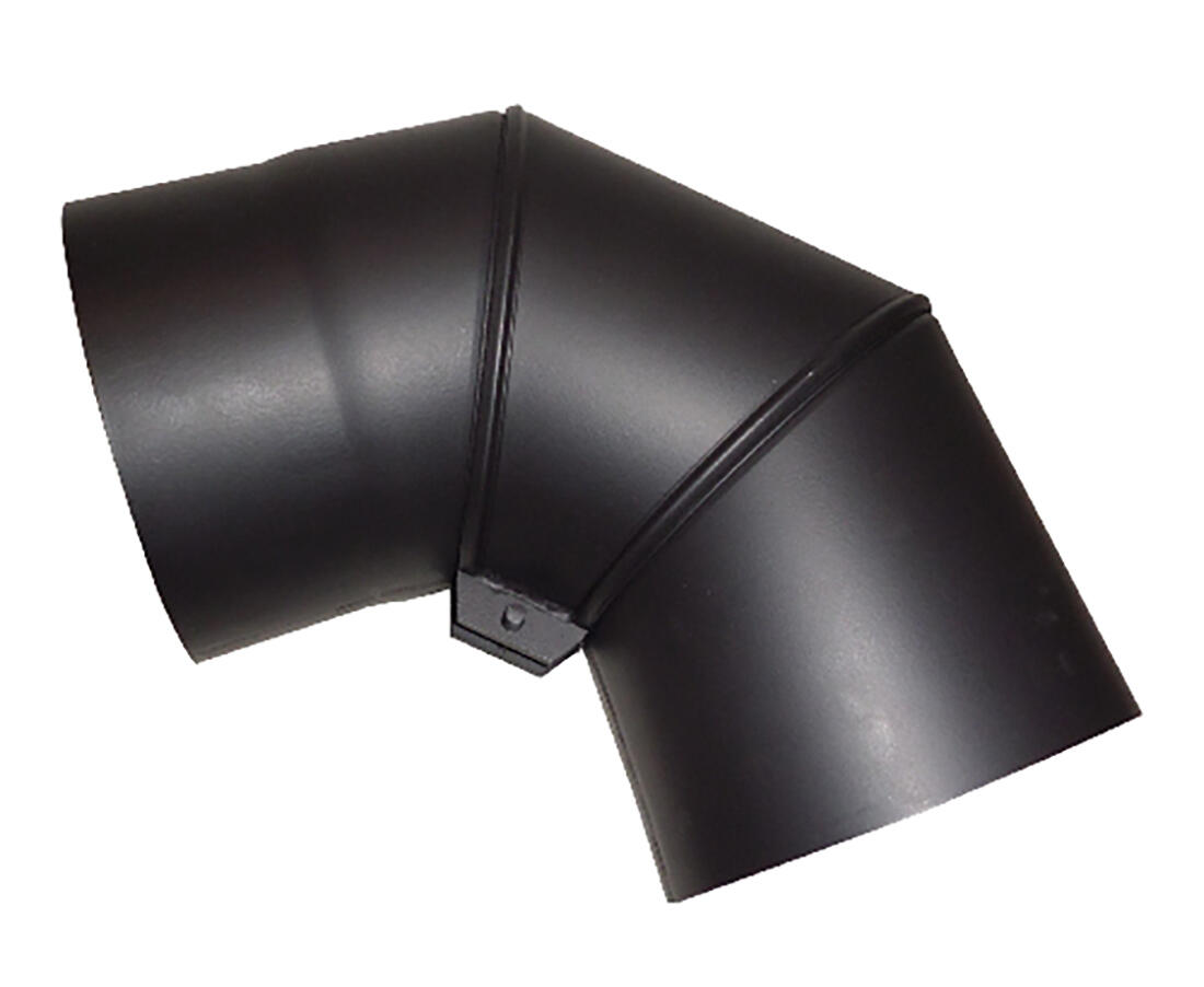 koleno kouřové otočné 150mm/90st.t.1,5mm ČER 2.04 Kg MAXMIX Sklad14 654435