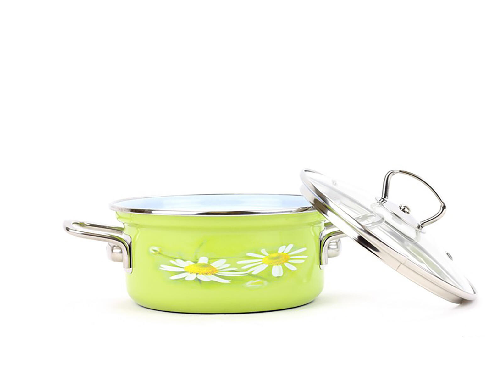 kastrol BELIS DAISY 24cm 4,5l se skleněnou poklicí
