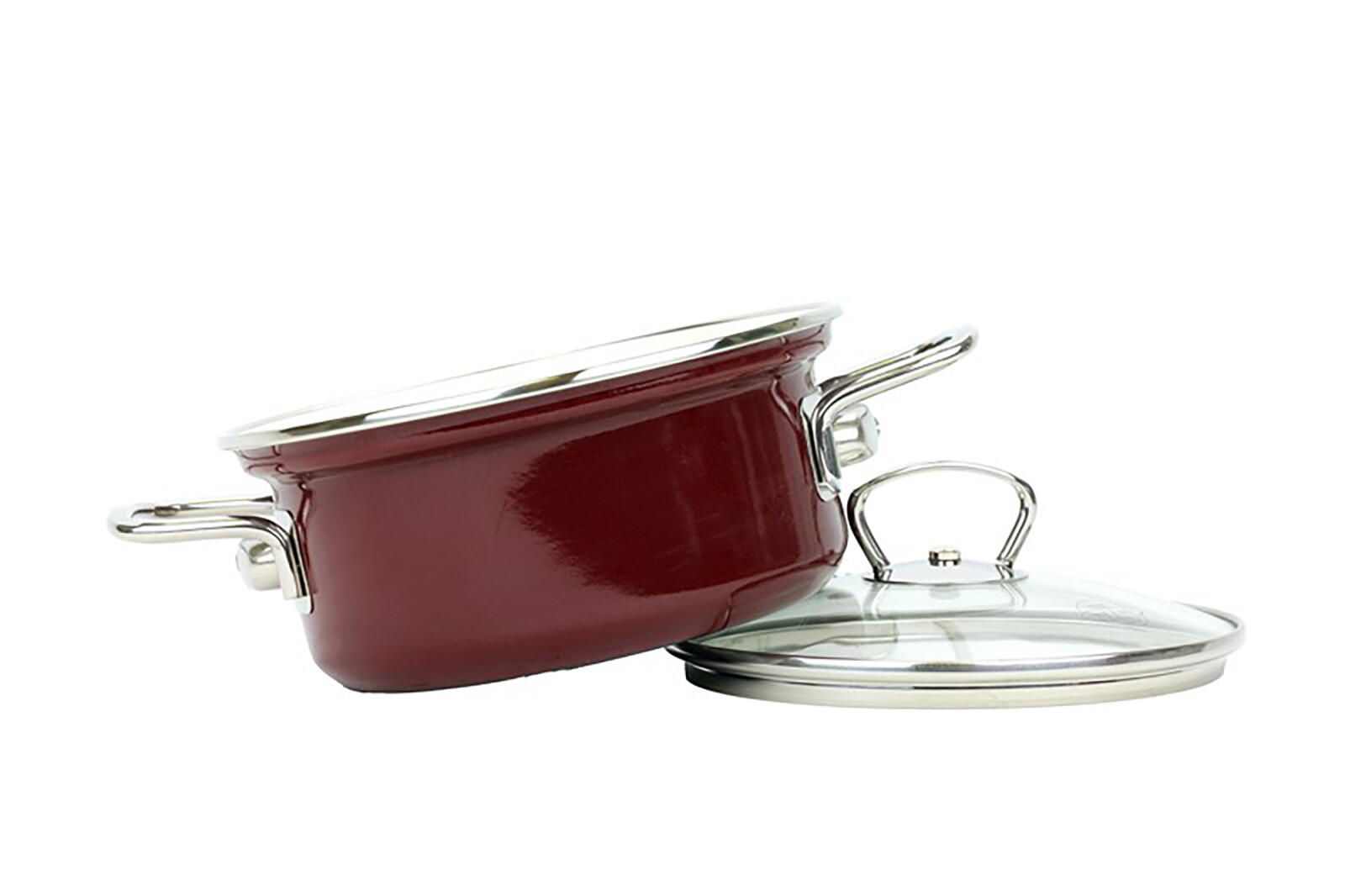 kastrol BELIS ECO-CERAMIC 24cm 4,5l se skleněnou poklicí