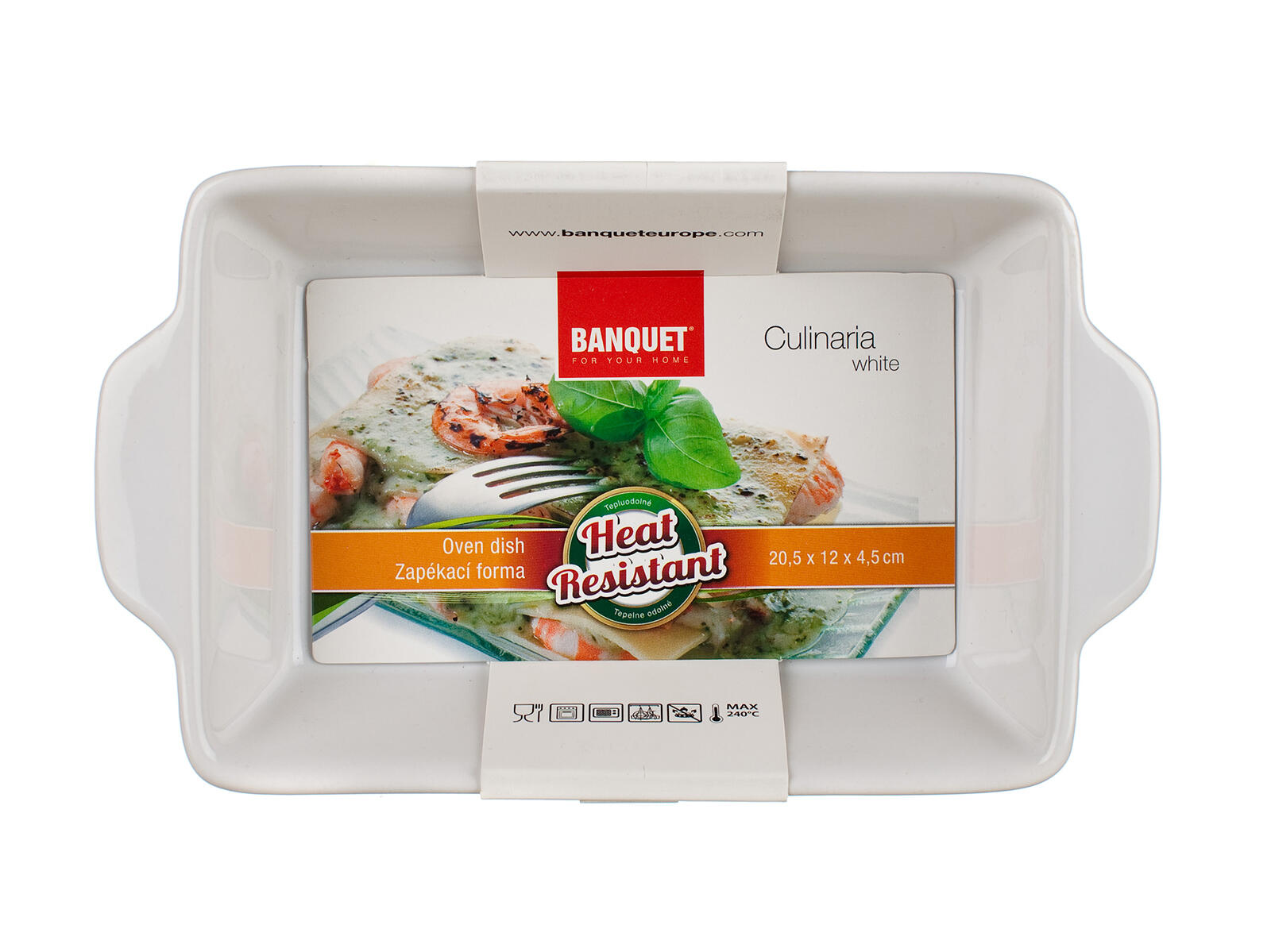 forma zapékací obdél. 20,5x12cm CULINARIA keramická BÍ 0.52 Kg MTA MAXMIX Sklad14 325595
