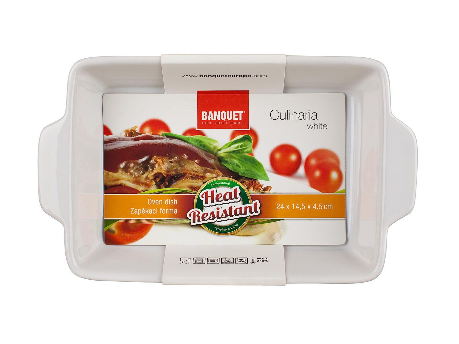 forma zapékací obdél. 24,5x14,5cm CULINARIA keramická BÍ 0.67 Kg MTA MAXMIX Sklad14 325596