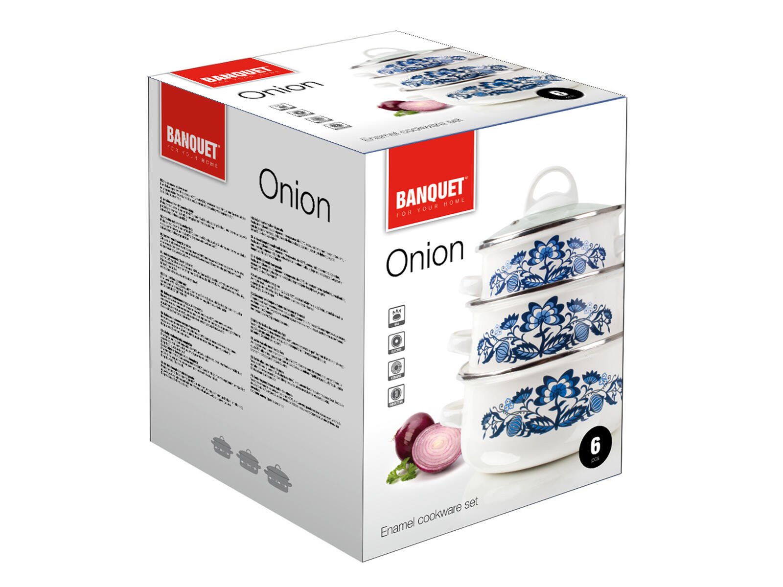 sada nádobí  6díl. smalt ONION