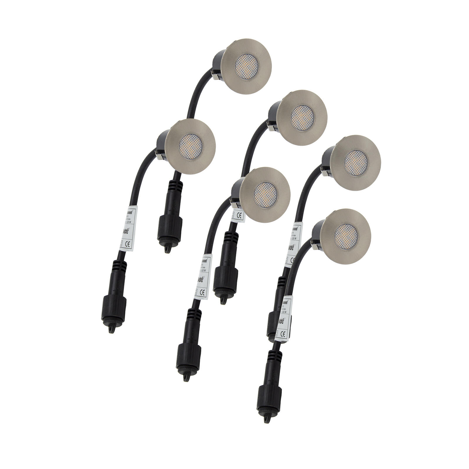 svítidlo LED zápustné pr.4,5cm, 0,2W, IP67 (6ks) do dřeva 0.4 Kg MTA MAXMIX Sklad14 797201