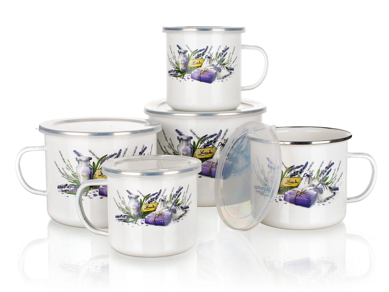 hrnek smalt. pr.11cm 0,7l LAVENDER + PH víko 0.15 Kg MTA MAXMIX Sklad14 325800