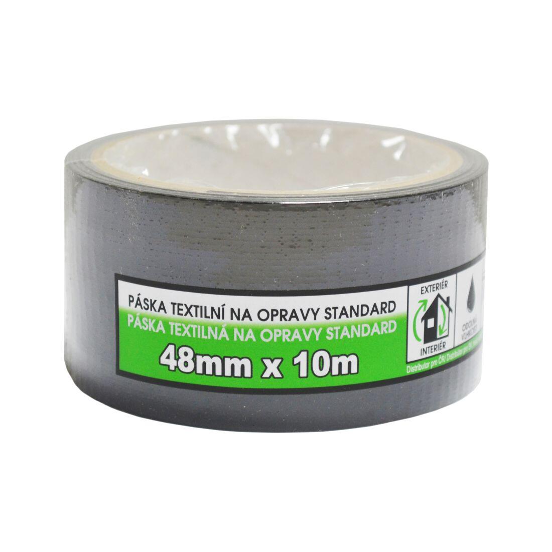 páska textilní na opravy STANDARD 48mmx10m ČER 0.09 Kg MTA MAXMIX Sklad14 825533