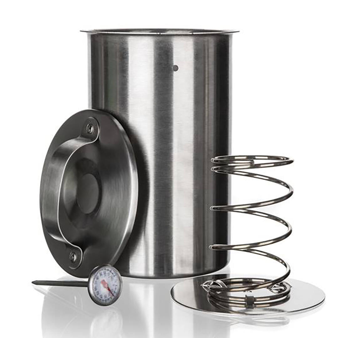 šunkovar nerez pr.10cm, v.19cm + teploměr 0.55 Kg MTA MAXMIX Sklad14 182547