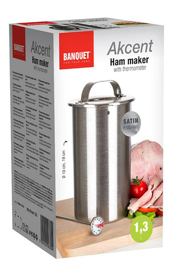 šunkovar nerez pr.10cm, v.19cm + teploměr 0.55 Kg MTA MAXMIX Sklad14 182547