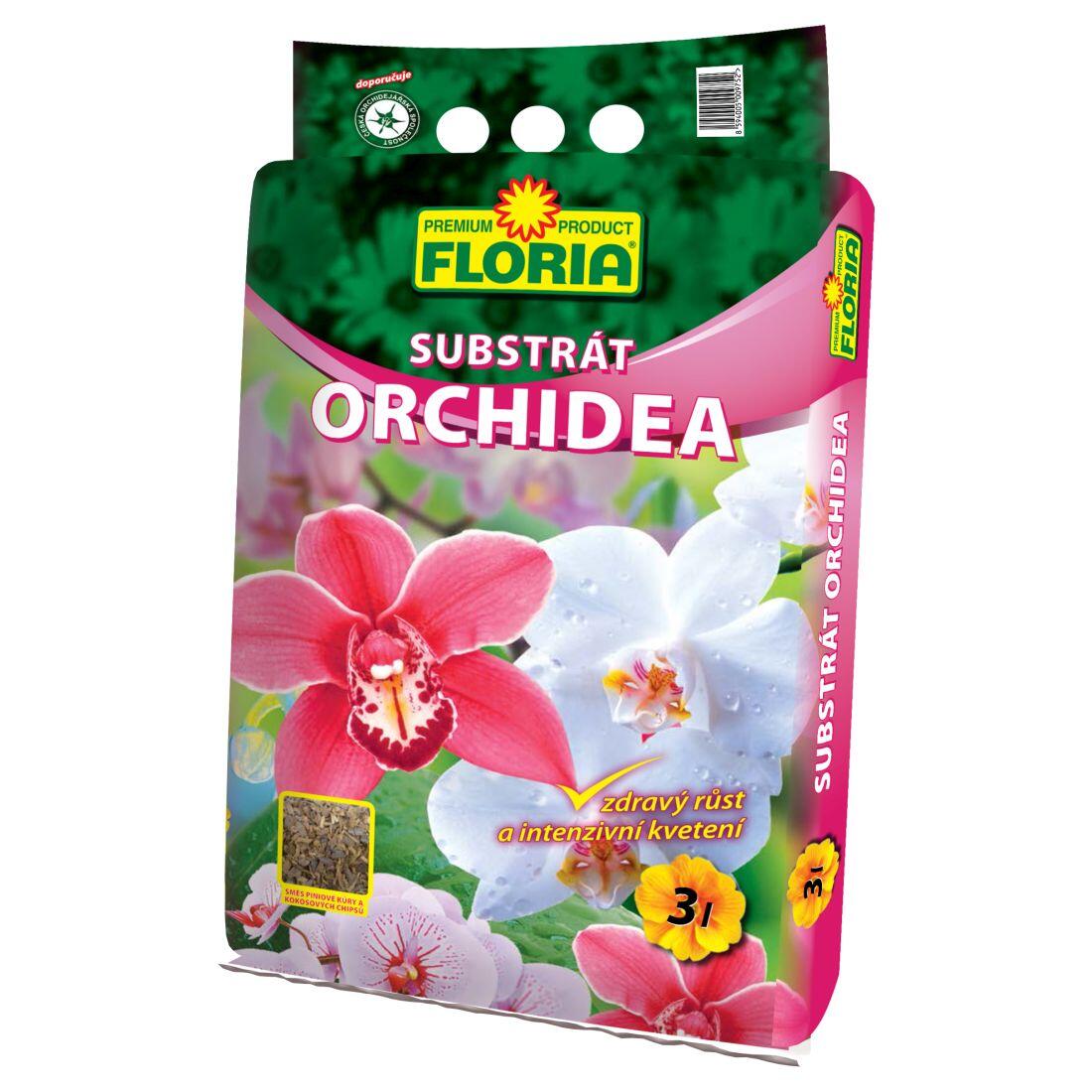 substrát pro orchideje 3l FLORIA 0.5 Kg MAXMIX Sklad14 912539 322