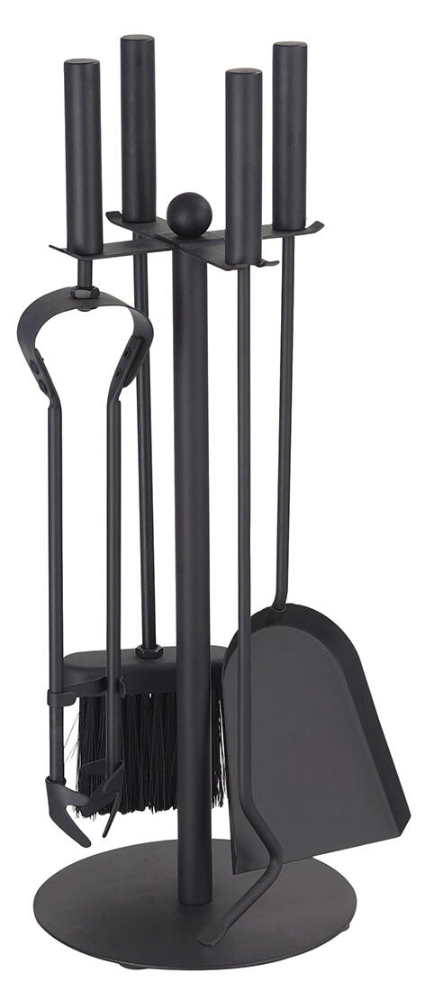 nářadí krb.v.49cm, ČER ocel, sada 4díl. se stojánkem 1.9 Kg MTA MAXMIX Sklad14 760120