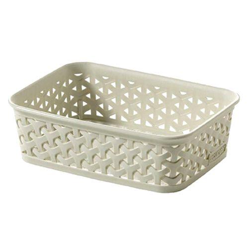 košík RATTAN 20x14x6cm "Y" STYLE, PH KRÉM 0.11 Kg MAXMIX Sklad14 270100 41