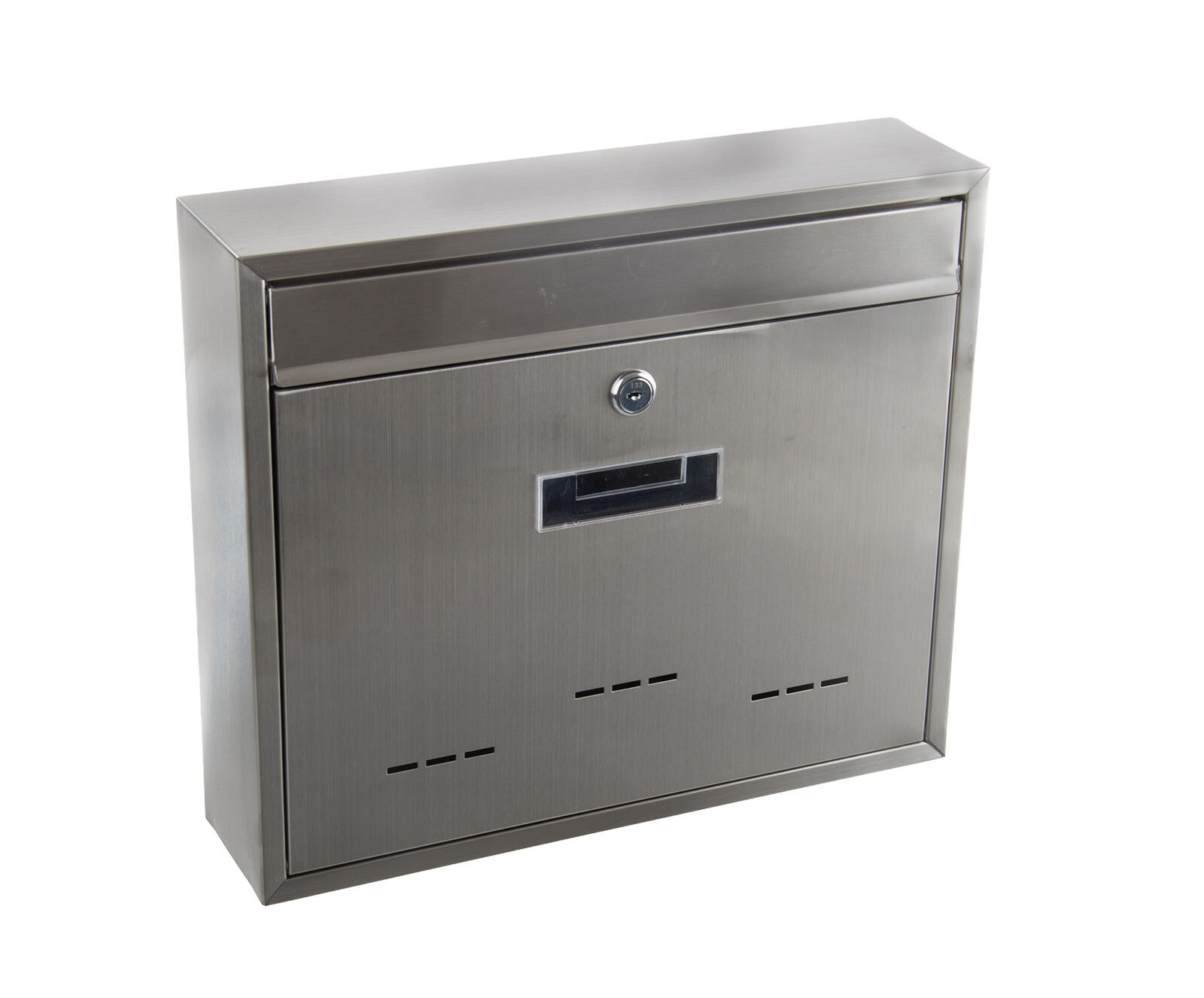 schránka pošt.RADIM V 360x310x90mm, zadní vhoz, nerez 2.1 Kg MTA MAXMIX Sklad14 523917 8590419529145