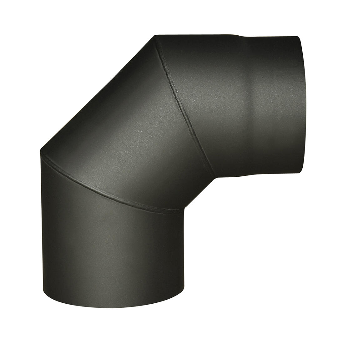 koleno kouřové 125mm/90st.t.1,5mm ČER 1.59Kg MAT MAXMIX Sklad14 654408