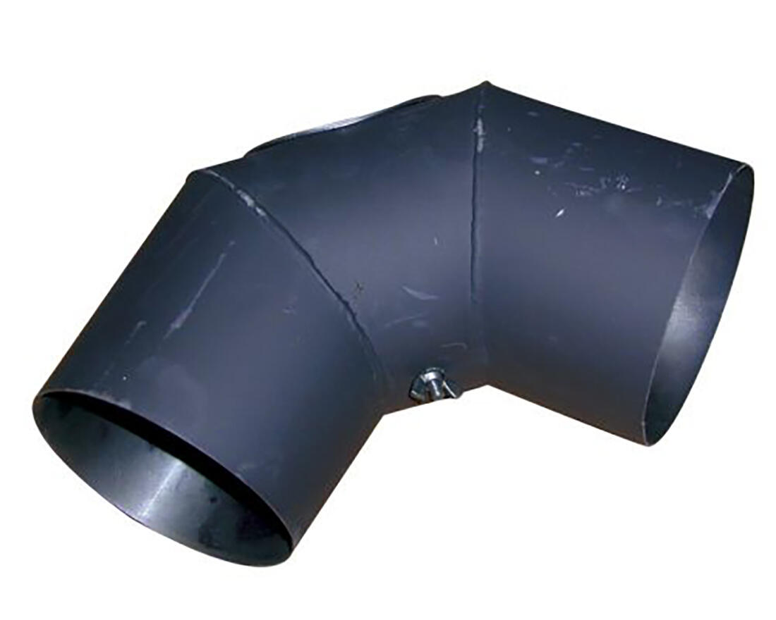 koleno kouřové s otv.125mm/90st.t.1,5mm ČER 1.68 Kg MTA MAXMIX Sklad14 654416