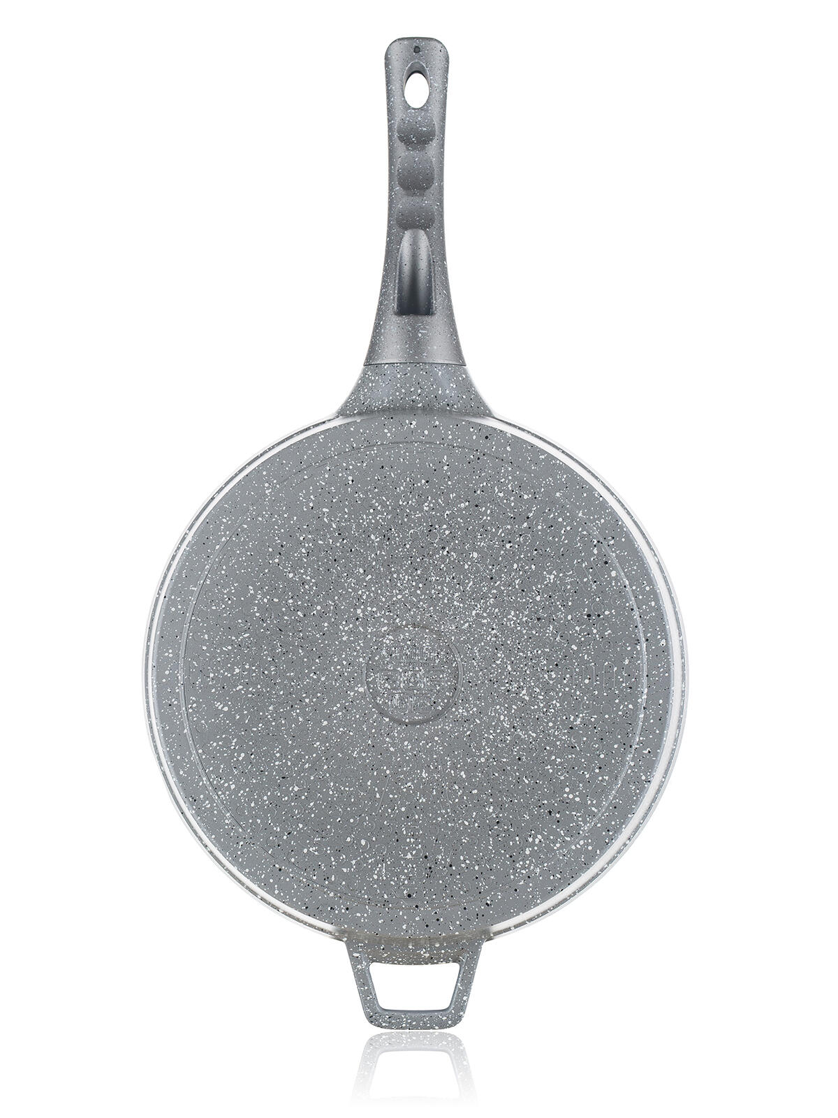 pánev 28x4,3cm nepřiln.povrch GRANITE GREY se skl.poklicí