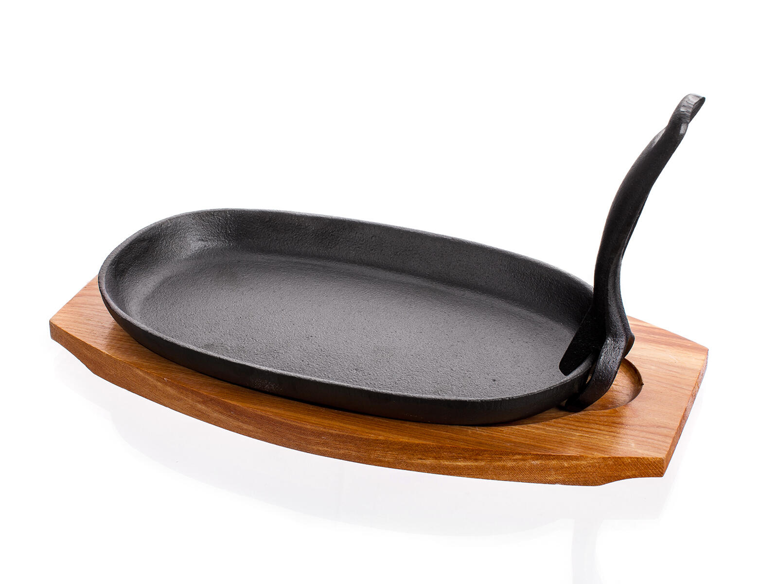 pánev 23x14cm GRADA litina + dřev.prkénko